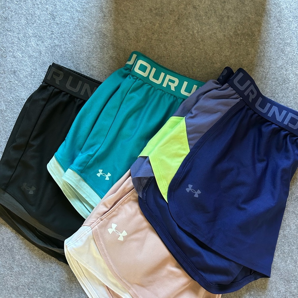 Under Armour Women's Performance Shorts - Black, Teal, Navy, Pink